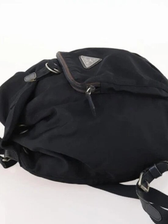 PRADA Backpack Nylon Navy Silver Auth bs33304 main image 14